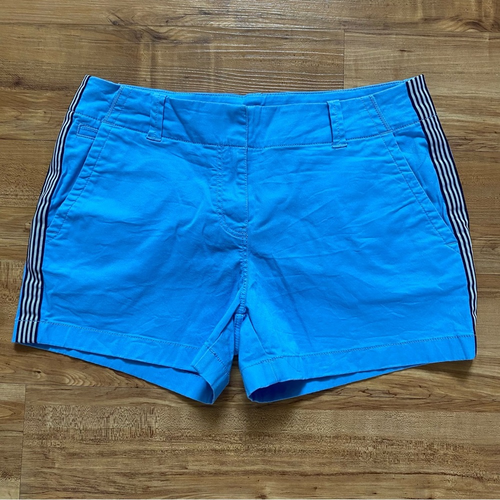 Vineyard Vines Bright Blue Women’s Shorts with Navy Stripe